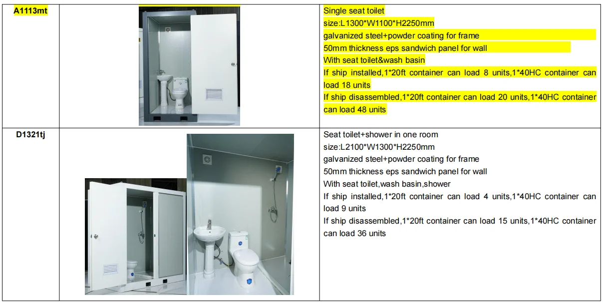 Double Mobile Toilet